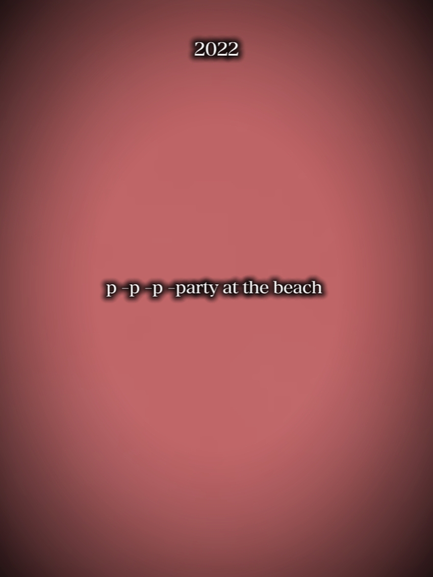 ¿Fiesta en la playa?