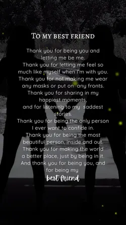 To My Best Friend