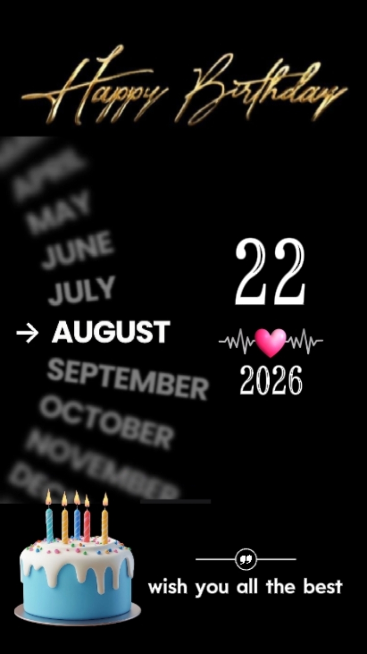 HappyBDboy22 de agosto