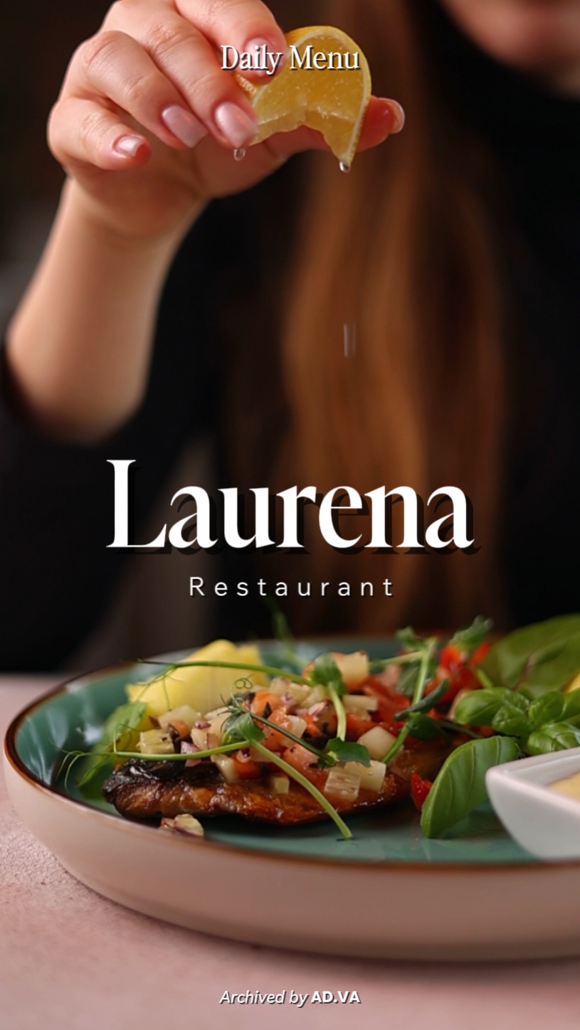 Speisekarte des Restaurants