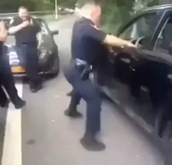 cop twerking 