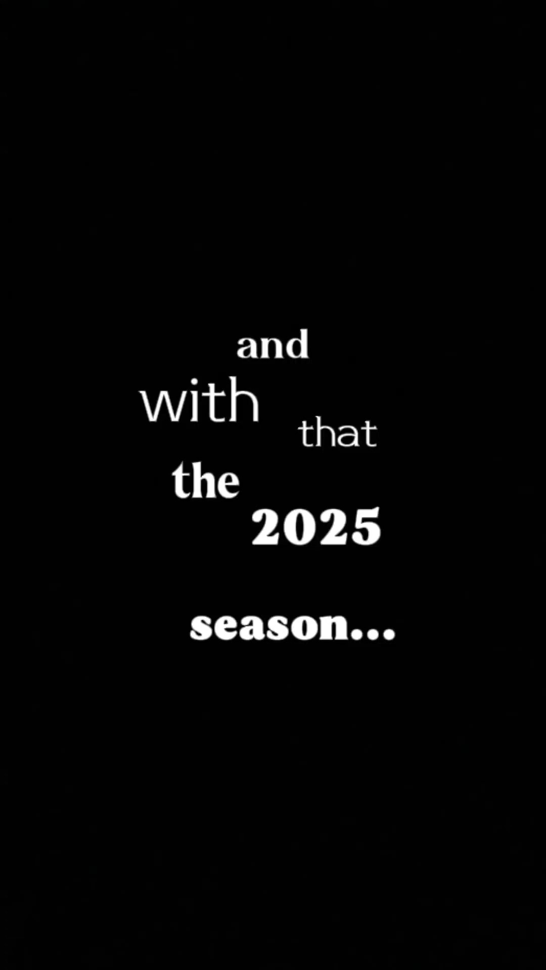 and with that 2025