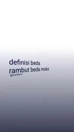 definisi beda rambut