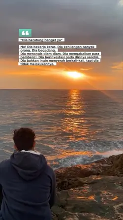 dia beruntung banget