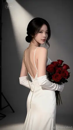 Trend AI váy trắng