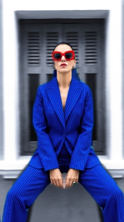 Bright blue 
