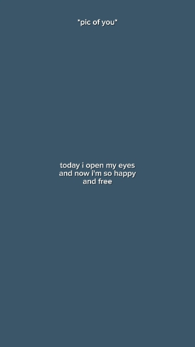 today I open my eyes