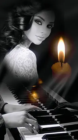 Piano and Candle 