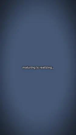 maturing 