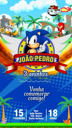 CONVITE SONIC