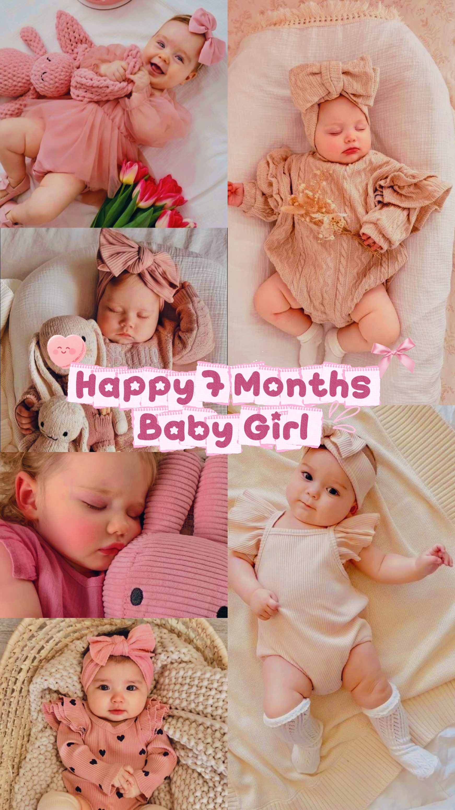 Felices 7 meses bebé 