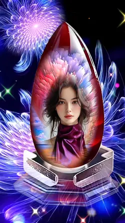 Crystal photo frame