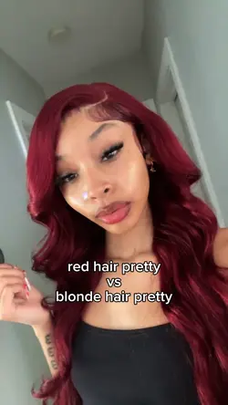 red vs blonde hair