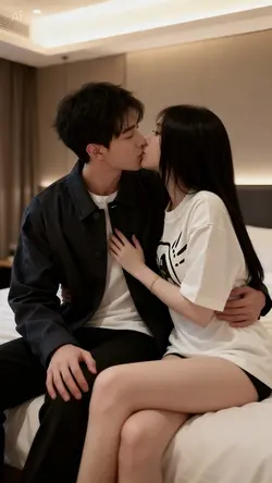 Couple kiss