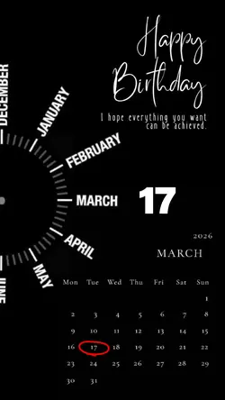 BIRTHDAY 17 MARCH 