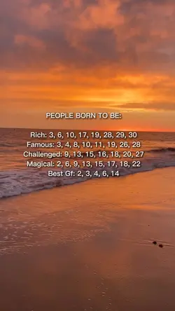 People born to be 