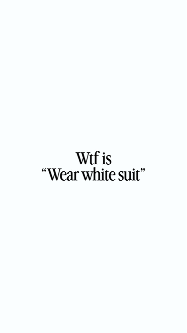 WHITE SUIT