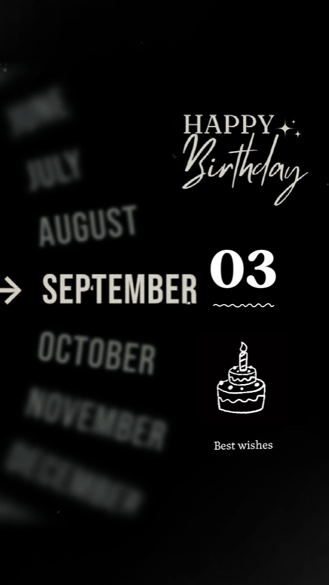 03 SEPTEMBER BDAY