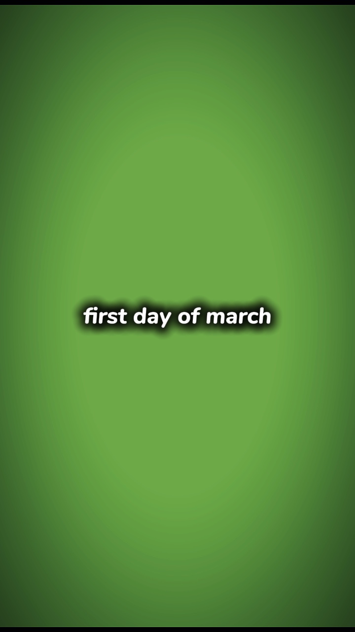 Last day of march
