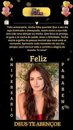parabéns filha 