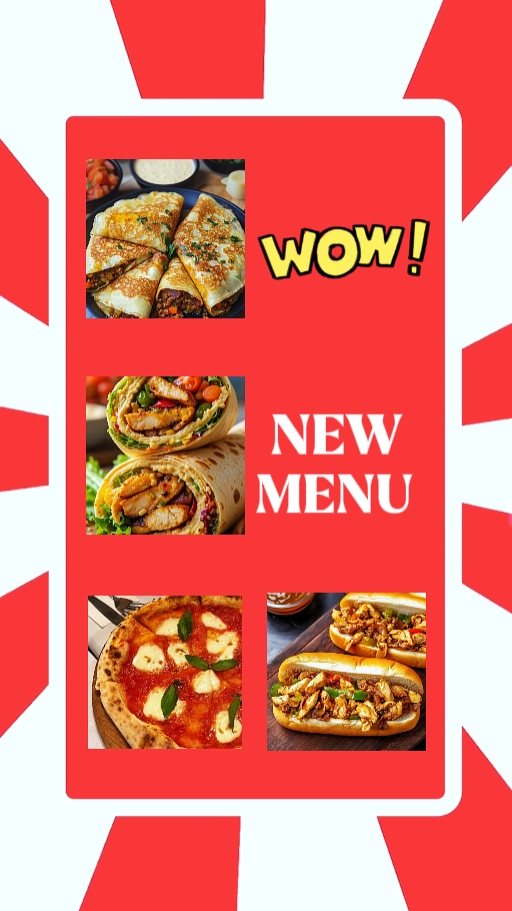 New menu 