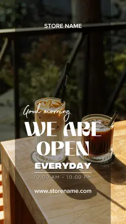 story: we are open