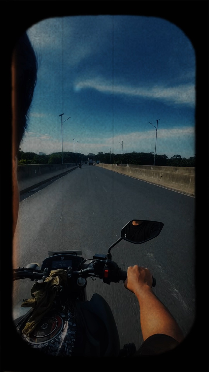 Solo bike ride