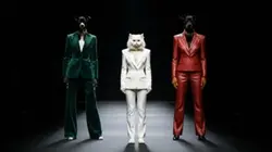 イタリア国旗をイメージしたランウェイ