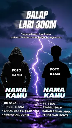 Template balap lari