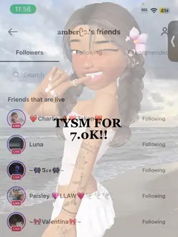 Tysm for 7.0k!