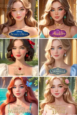 6 Disney Princess AI