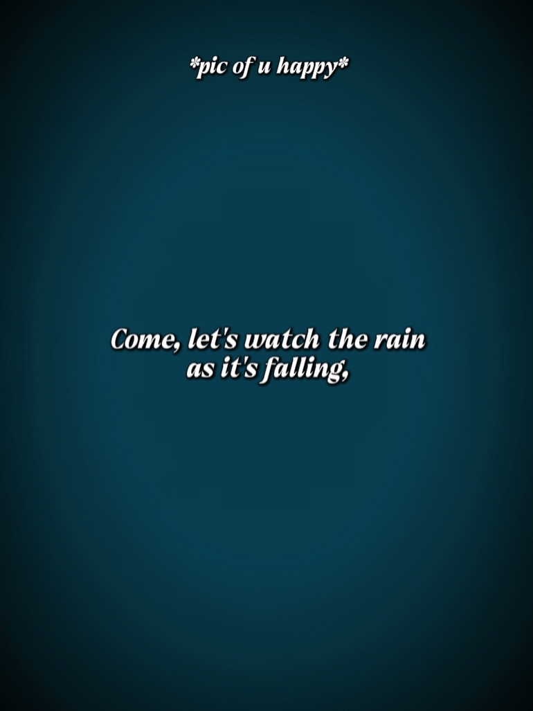 the rain