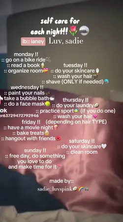 self care tips!!