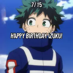 Happy birthday izuku