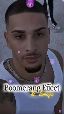 boomerang & emoji.