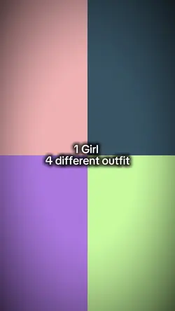 1 girl 4 different 