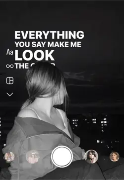 B & W IG story