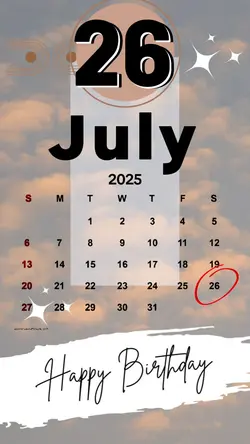 HBD 26 JULY 2025
