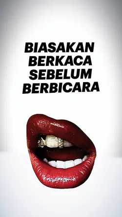 biasakan berkaca yaa
