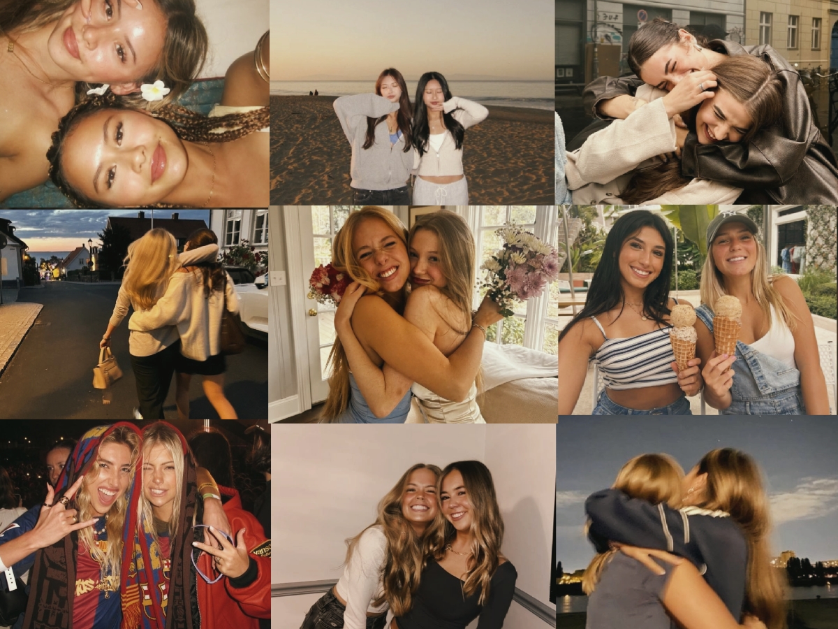 Tendencia de fotos de collage