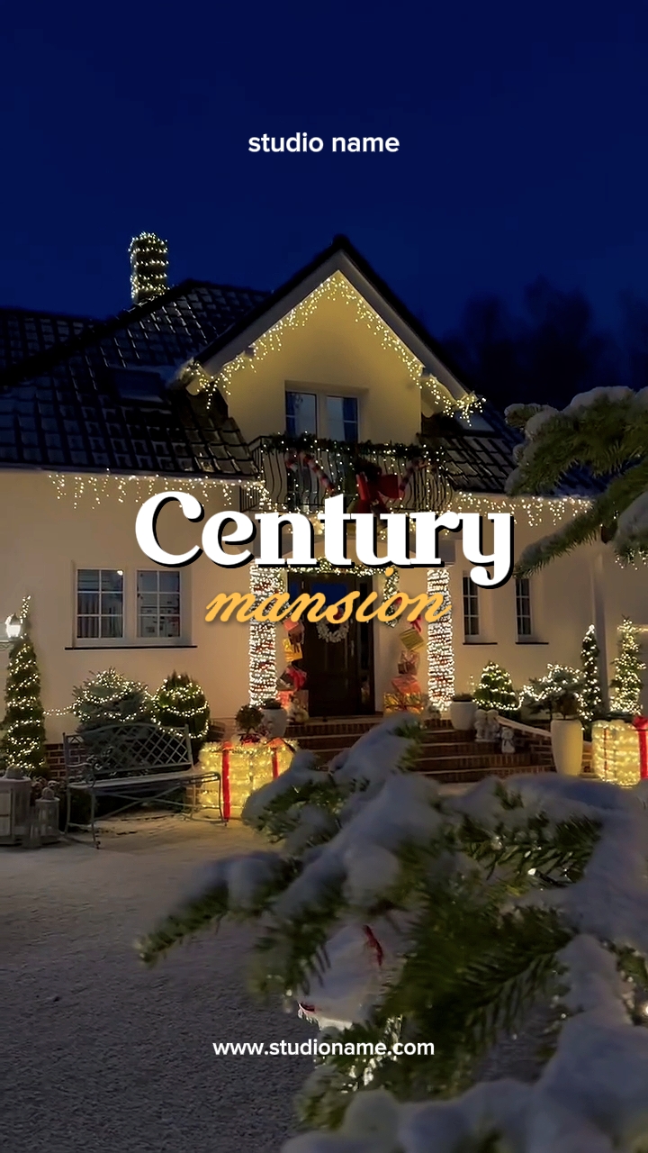 Christmas mansion