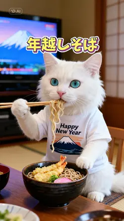 年越しそば/うちの子