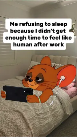 Me refusing to sleep