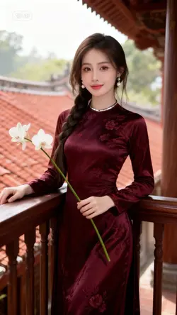 Ghép Ảnh Áo Dài Xinh