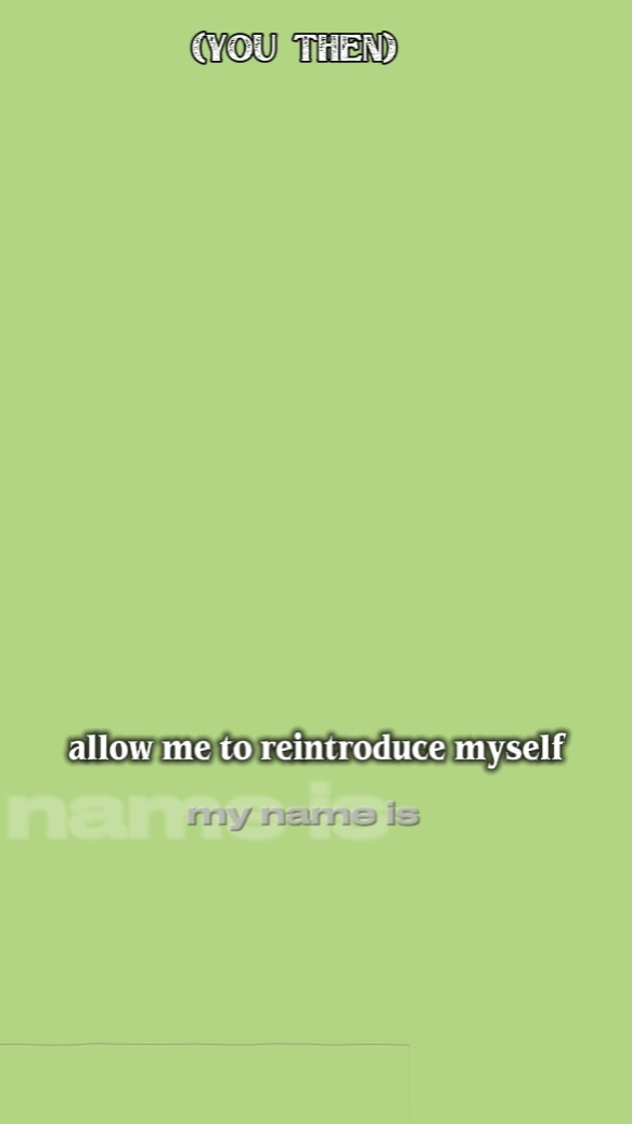 me réintroduire