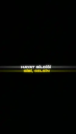 Gelsin hayat bildiği