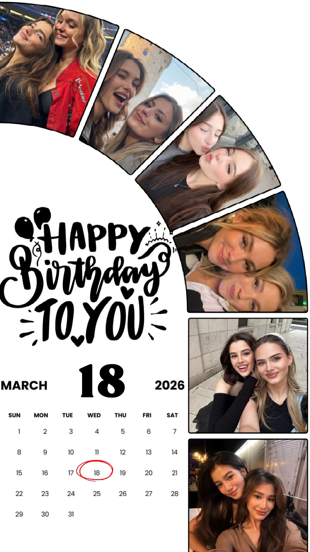CUMPLEAÑOS 18 DE MARZO