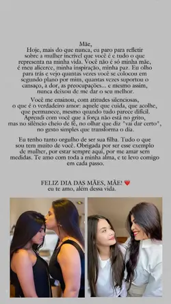 Feliz dia das mães