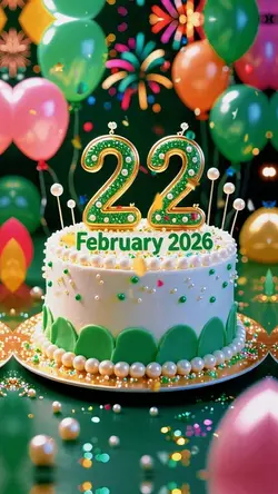 Birthday 22 February