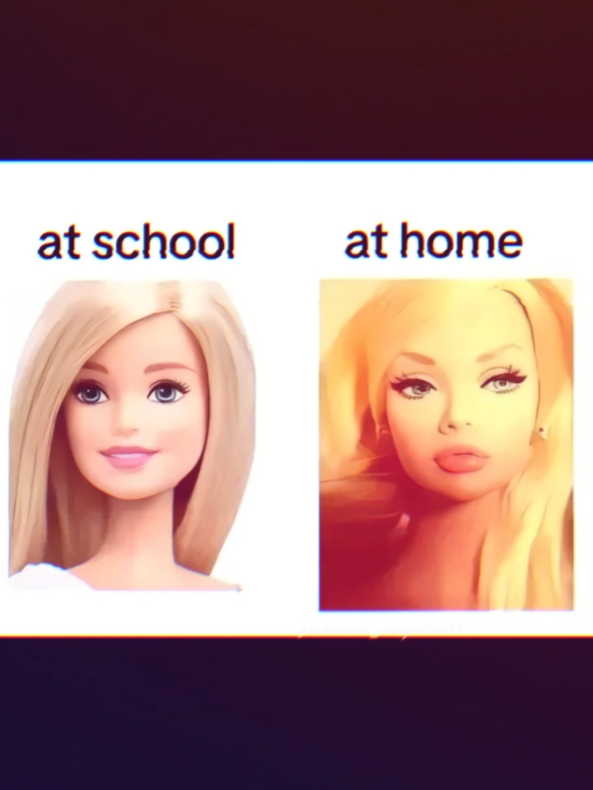 at school at home